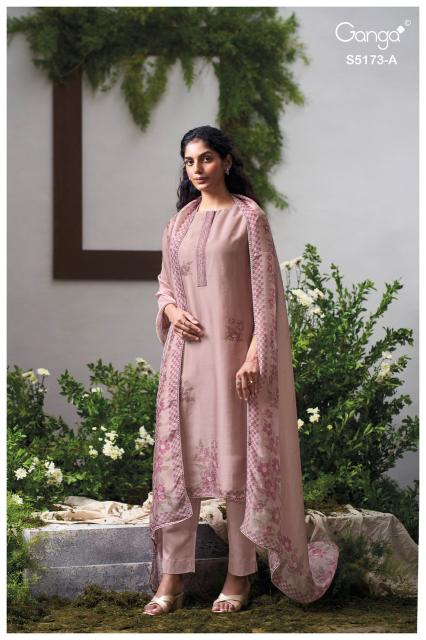 Ganga shivali 5173 dress material wholesalers in mumbai